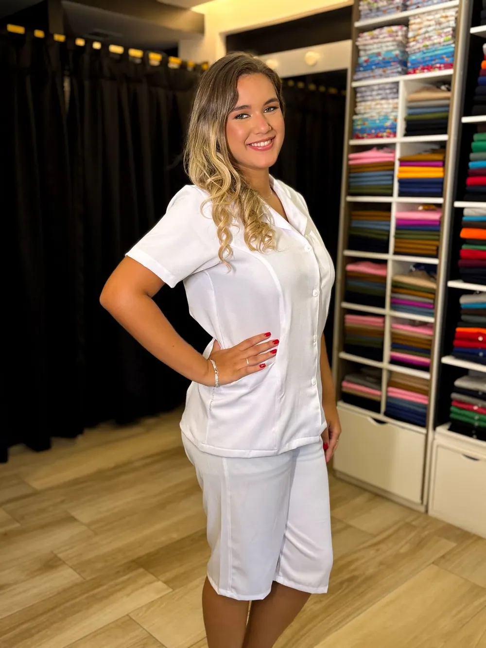 Scrub branco