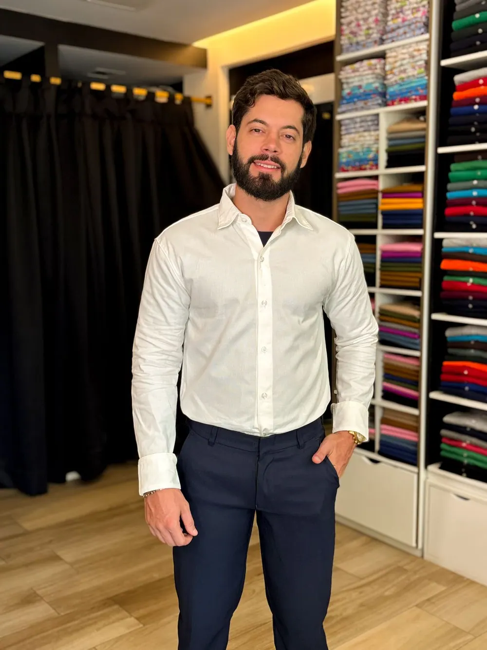 Camisa social branca